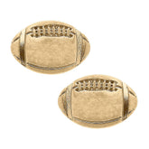 Game Day Stud Earrings in Worn Gold