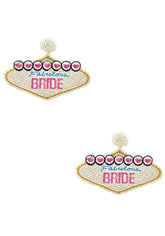 Las Vegas Style Bride Earrings