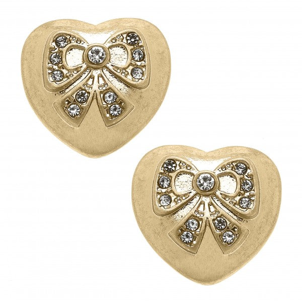 Southern Bow and Heart Earring